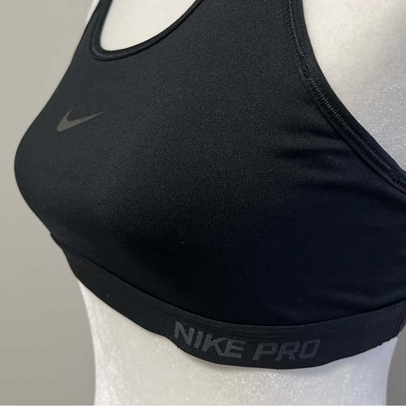 Nike Pro Classic Sports Bra Black - Picture 6 of 9